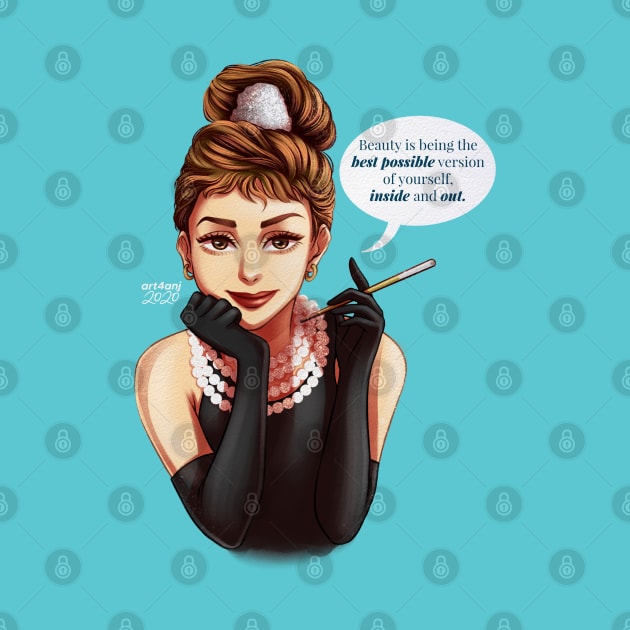 Audrey Hepburn by art4anj