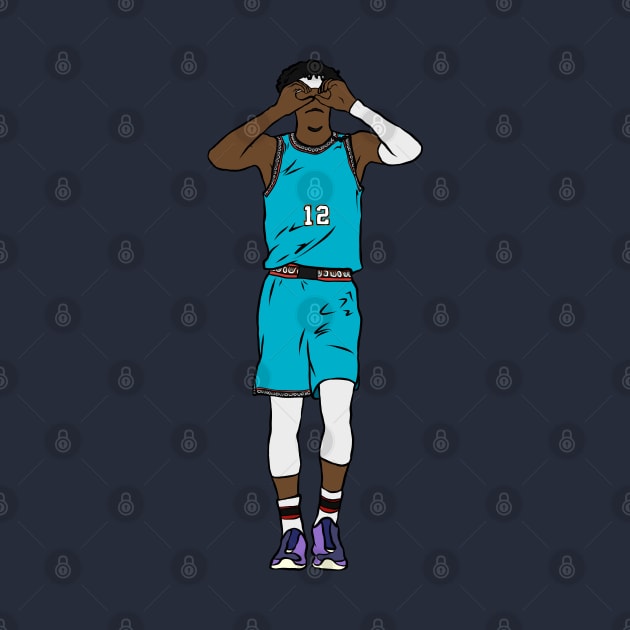 Ja Morant Goggles Celebration by rattraptees
