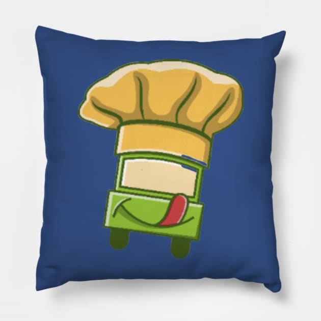 Mobile Chef Pillow by TimelessonTeepublic