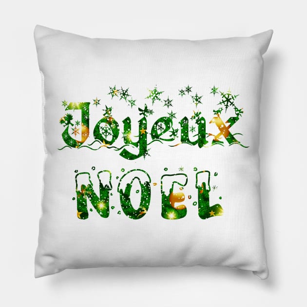Joyeux Noël Pillow by ChezALi