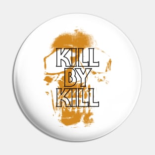 Orange Skull Pin