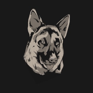 German Shepherd Art T-Shirt