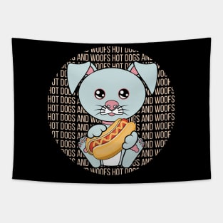 All I Need is hot dogs and dogs, hot dogs and dogs, hot dogs and dogs lover Tapestry