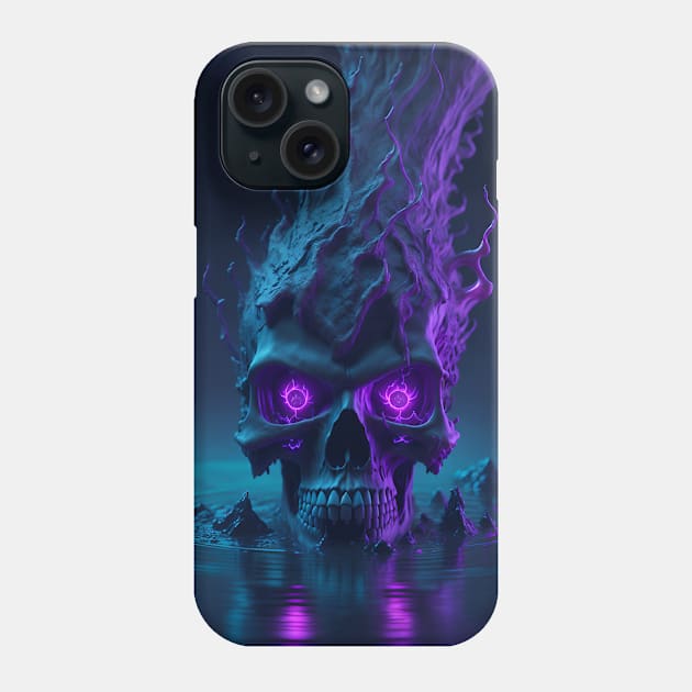 Surreal Mystic Skull Phone Case by star trek fanart and more