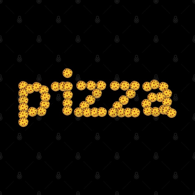 Pizza Food Typography by ellenhenryart