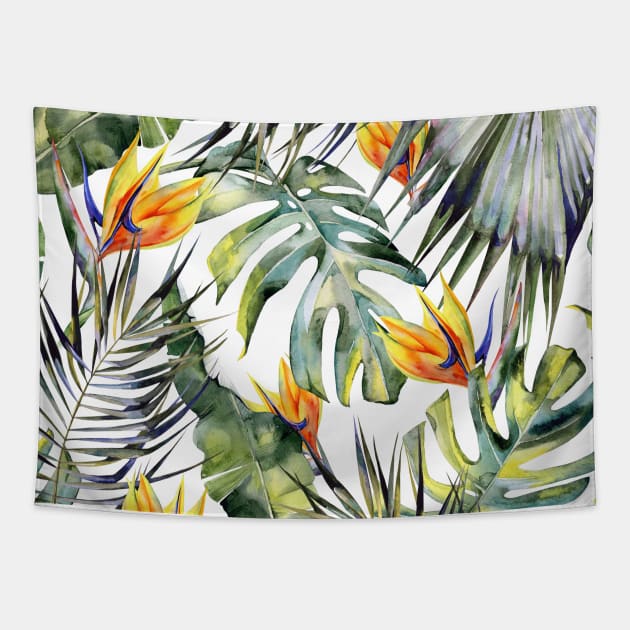 TROPICAL GARDEN B Tapestry by MagicDreams