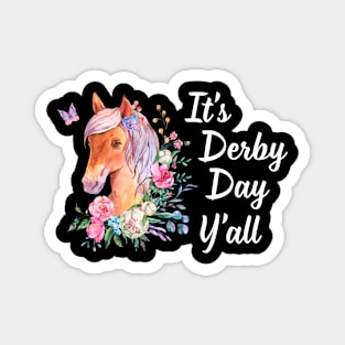 Horse Hat Funny Kentucky It's Derby Day Y'all Magnet