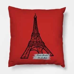 Eiffel Tower Art Paris France City Landmark Pillow