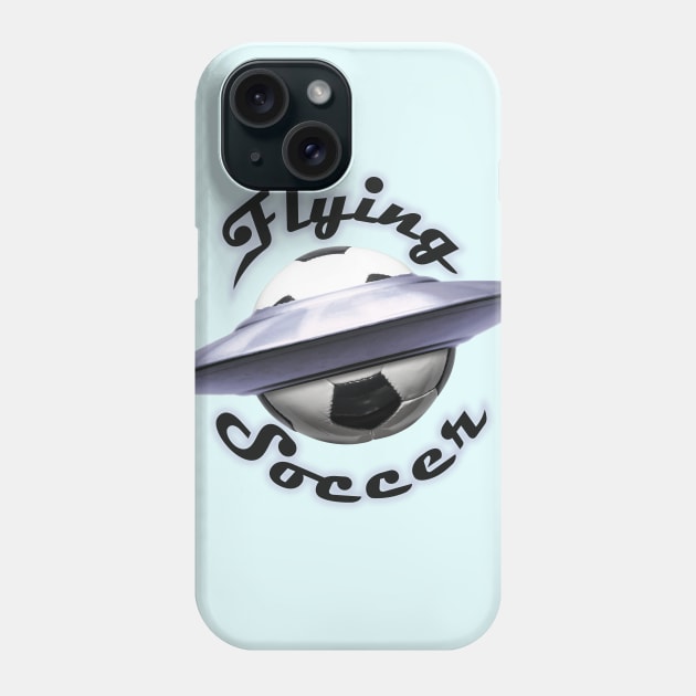 Flying Soccer Phone Case by at1102Studio