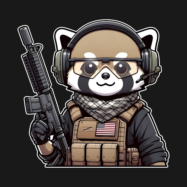 Tactical Tanuki by Rawlifegraphic