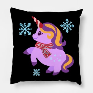 Christmas Unicorn Pillow