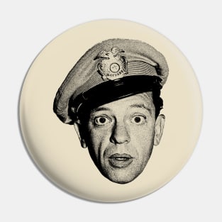 Funny Barney Fife Head Pin