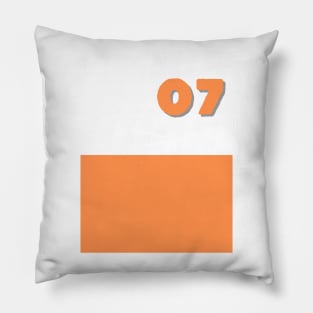 number 7 Pillow