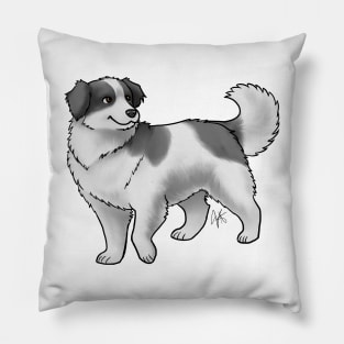 Dog - Tornjak - Black and White Pillow