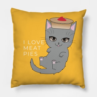 Meat Pie Cat Pillow