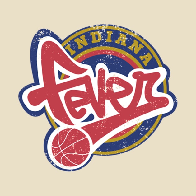 Indiana fever fanart logo - vintage style