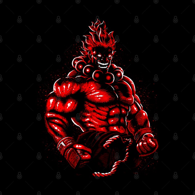 Red evil fighter by albertocubatas