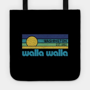 walla walla Washington Retro EST.1862 Tote