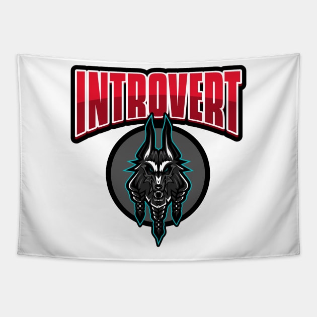 Introvert Wolf Tapestry by Wolf Clothing Co