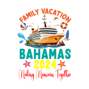 Family Vacation Bahamas 2024 Family Matching Group Summer T-Shirt