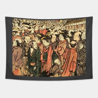 spring break crowd Tapestry