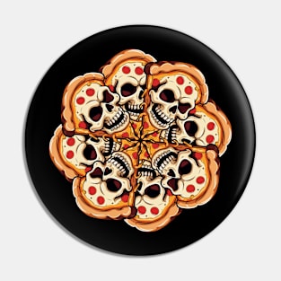 SKULL PIZZA Pin