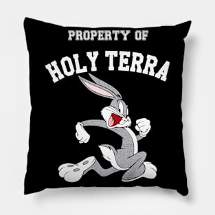 holy terra rabbit Pillow