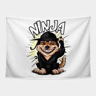 cute Ninja dog Tapestry