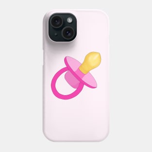 Pink Pacifier - Baby Pacifier - Pacifier Phone Case