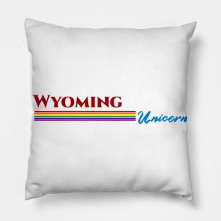 Wyoming Unicorn Gift Pillow