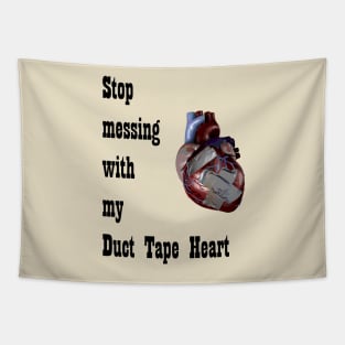 Barenaked Ladies - Duct Tape Heart - dark text Tapestry