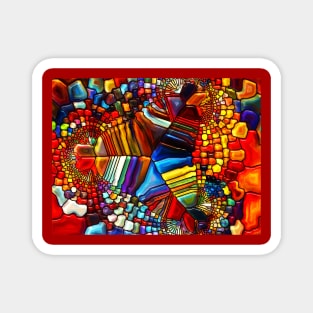 Colourful marble texture abstract Magnet