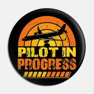 Funny Pilot In Progress Please Wait Airplane Pilot Pin