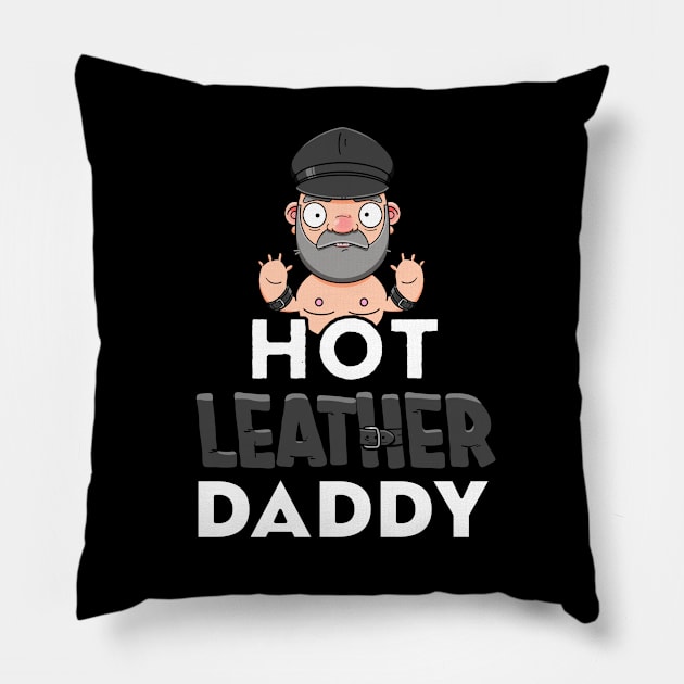 Hot Leather Daddy Pillow by LoveBurty