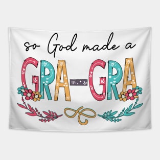 So God Made A Gra-Gra Happy Mother's Day Tapestry