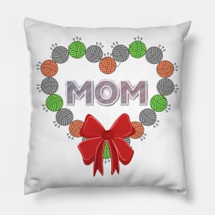 Love knitting mom for Christmas Pillow