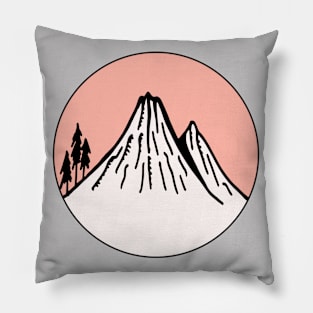 Mountains Sketch V10 Pillow