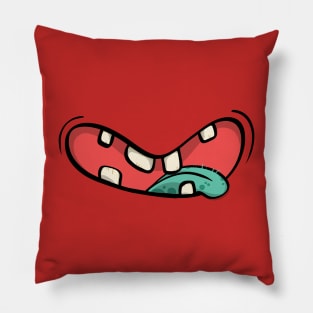 Green tongue Pillow