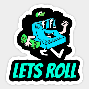 do a barrell roll Sticker for Sale by Sinovius