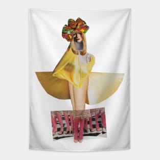 Yellow Dress Girl Tapestry