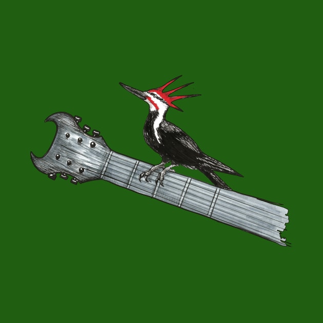 Punk Rock Woodpecker by AmysBirdHouse