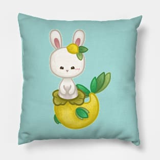 Bunny Lemon Mermaid Pillow