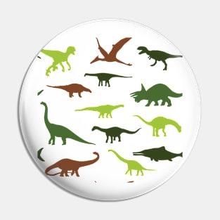 Green cute dinosauruses Pin