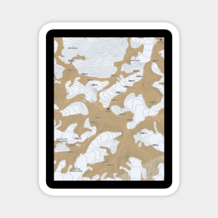 Summit Splendor: McKinley Elevation Map Magnet