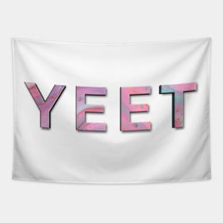 YEET in pink Tapestry