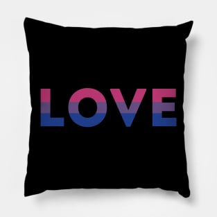 Bisexual Pride Flag LOVE Pillow