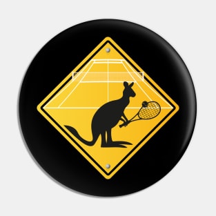 tennis Kangaroo player play in australien signal Pin