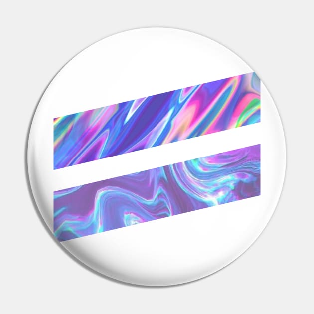 Double Slash, Abstract Colorful Geometric Graphic Design Pin by MouadbStore