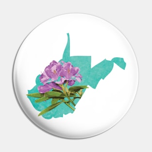 West Virginia Rhododendron Pin