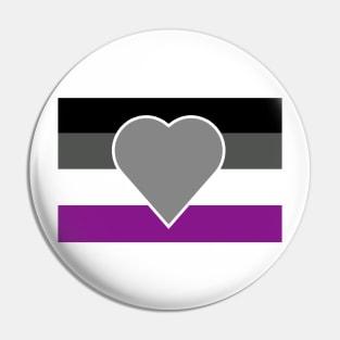 Greyromantic Asexual Flag Pin